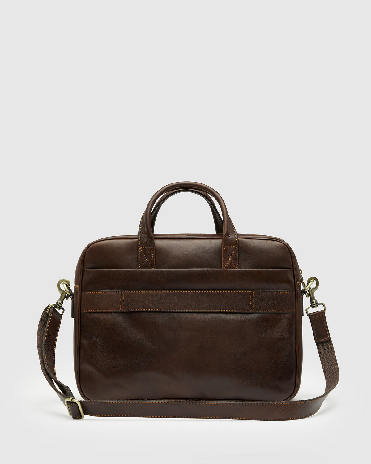 Pretoria Espresso - 15" Leather Laptop Briefcase