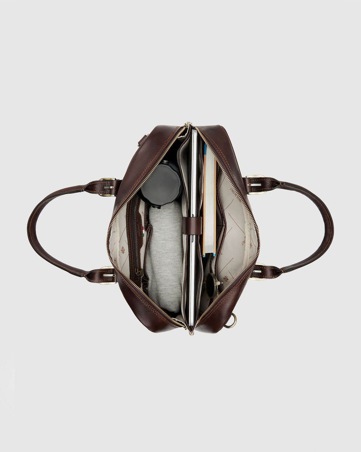 Madrid Espresso - 16" Leather Briefcase