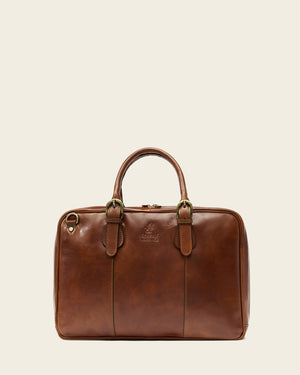 Madrid Earth - 16" Leather Briefcase