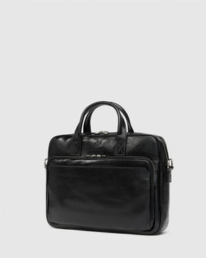Pretoria Jet - 15" Leather Laptop Briefcase