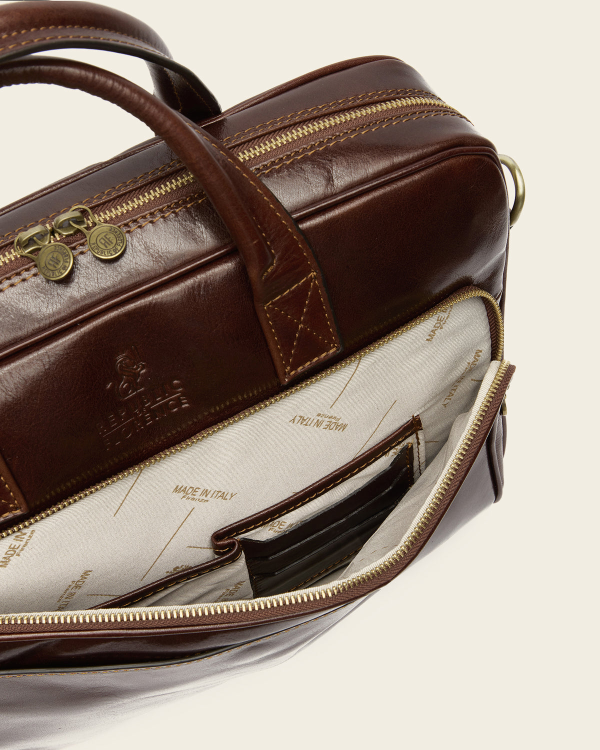 Pretoria Terra - 15" Leather Laptop Briefcase