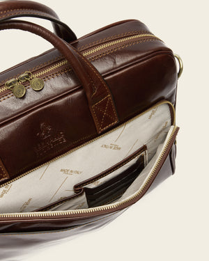 Pretoria Terra - 15" Leather Laptop Briefcase