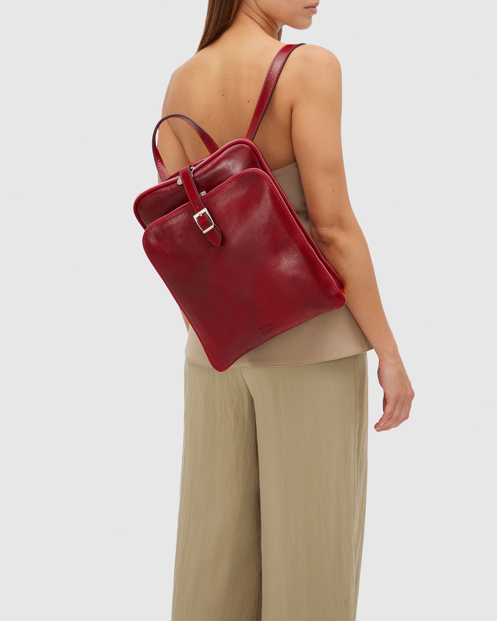Emma Rosso - 3-in-1 Convertible Leather Backpack