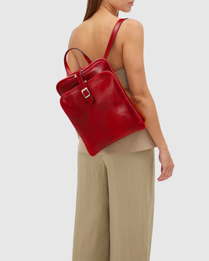 Emma Rosso - 3-in-1 Convertible Leather Backpack
