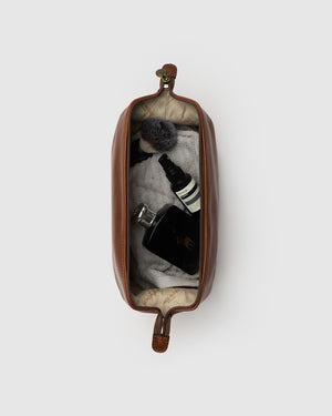 Grand Dopp Kit Earth - Leather Toiletry Bag