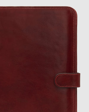 Imperial Rosso - Clip-On Leather Compendium