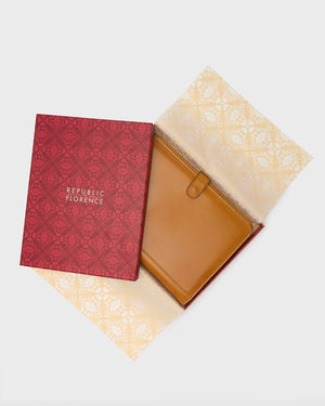 Imperial Saffron - Clip-On Leather Compendium