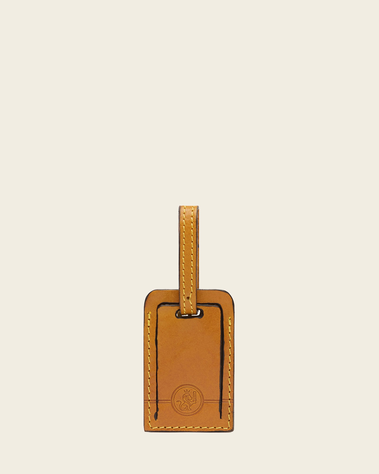 Tag Saffron - Leather Travel Tag
