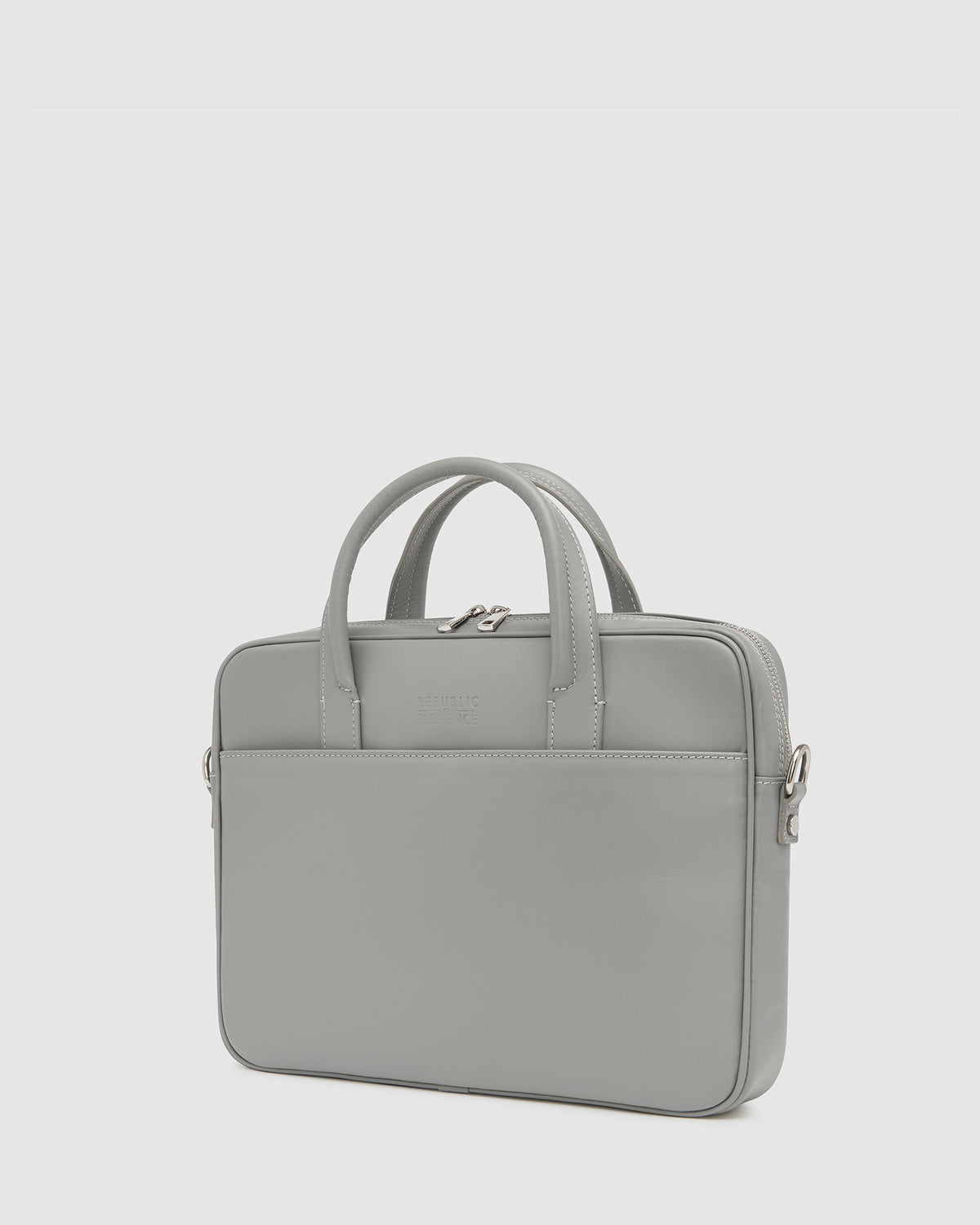 Glasgow Grey - 14" Leather Briefcase