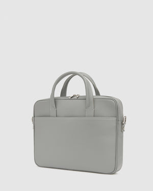 Glasgow Grey - 14" Leather Briefcase