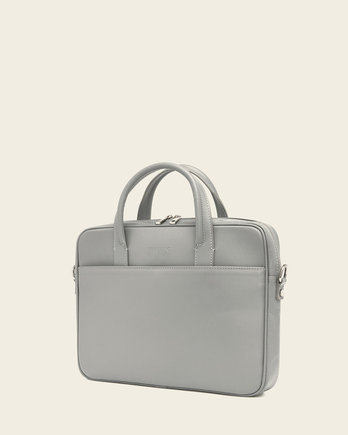 Glasgow Grey - 14" Leather Briefcase