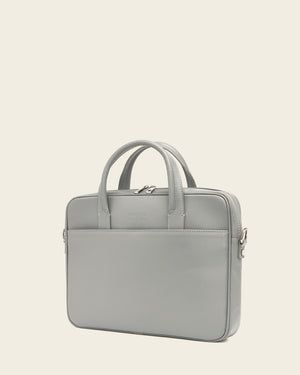 Glasgow Grey - 14" Leather Briefcase