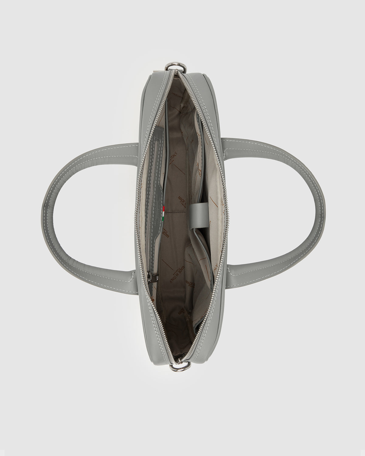 Glasgow Grey - 14" Leather Briefcase