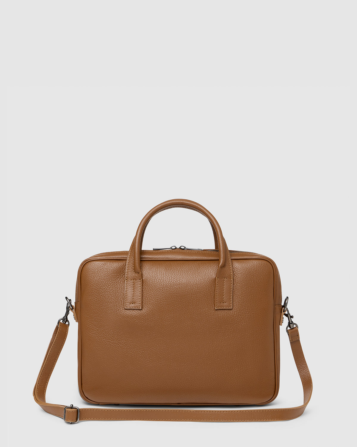 Glasgow Pebble Tan - 14" Leather Briefcase