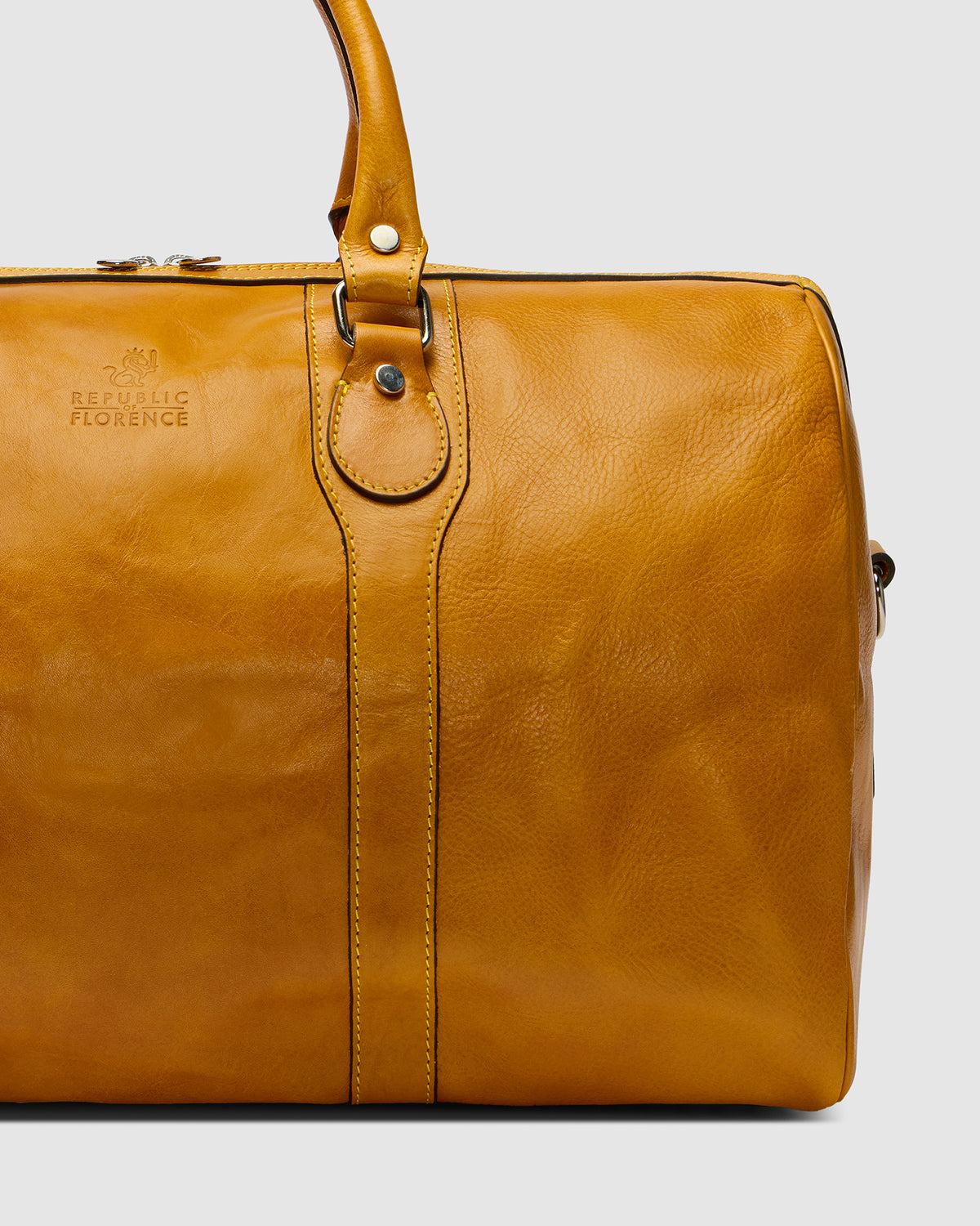 Beltrami Saffron - Leather Weekender Bag