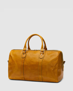 Beltrami Saffron - Leather Weekender Bag