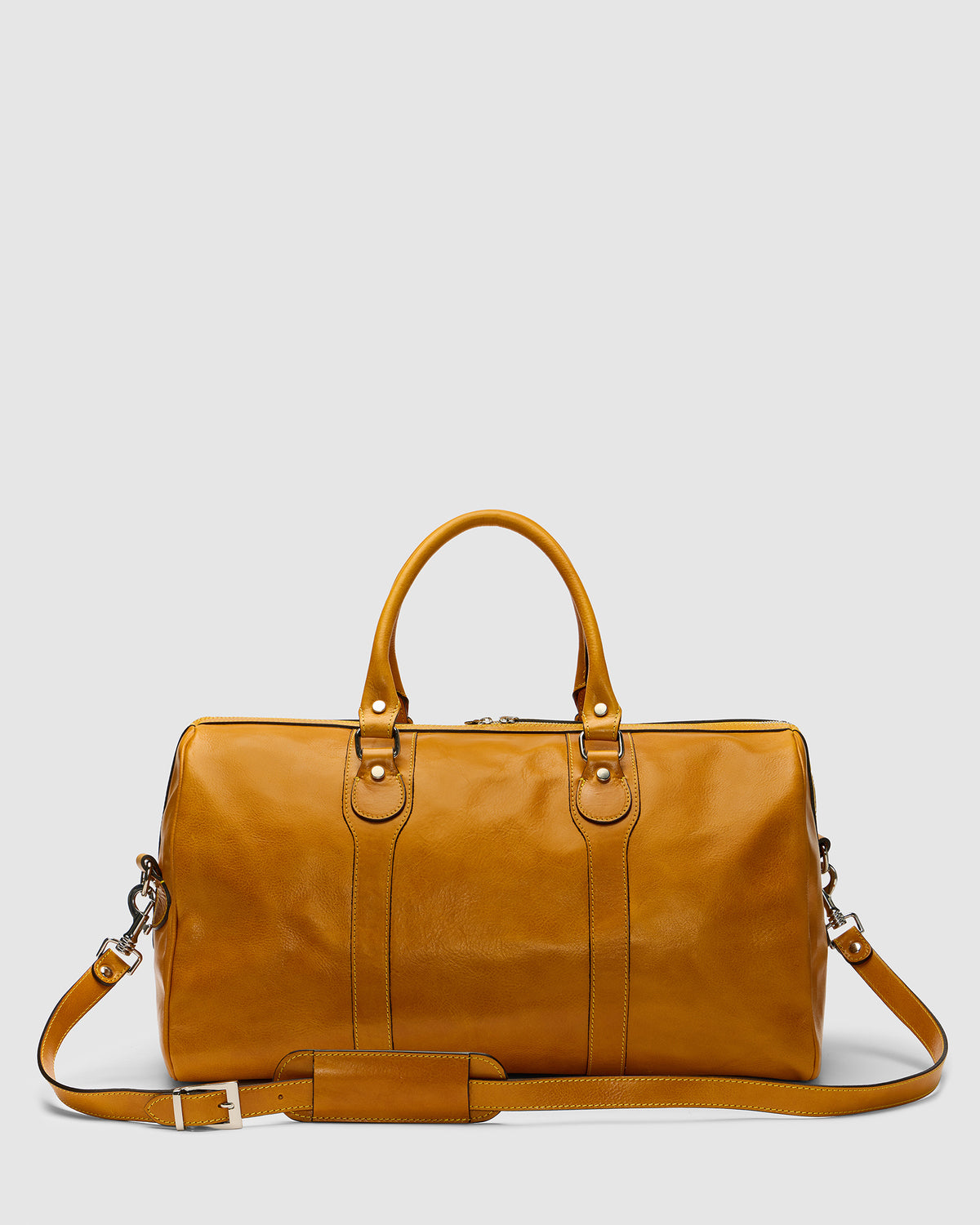 Beltrami Saffron - Leather Weekender Bag