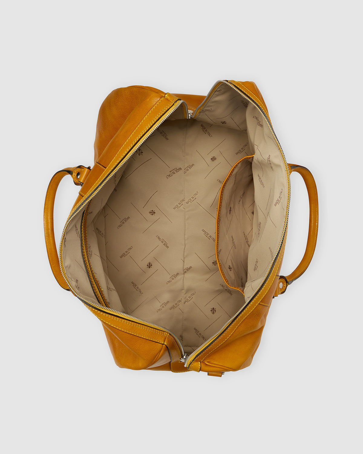 Beltrami Saffron - Leather Weekender Bag