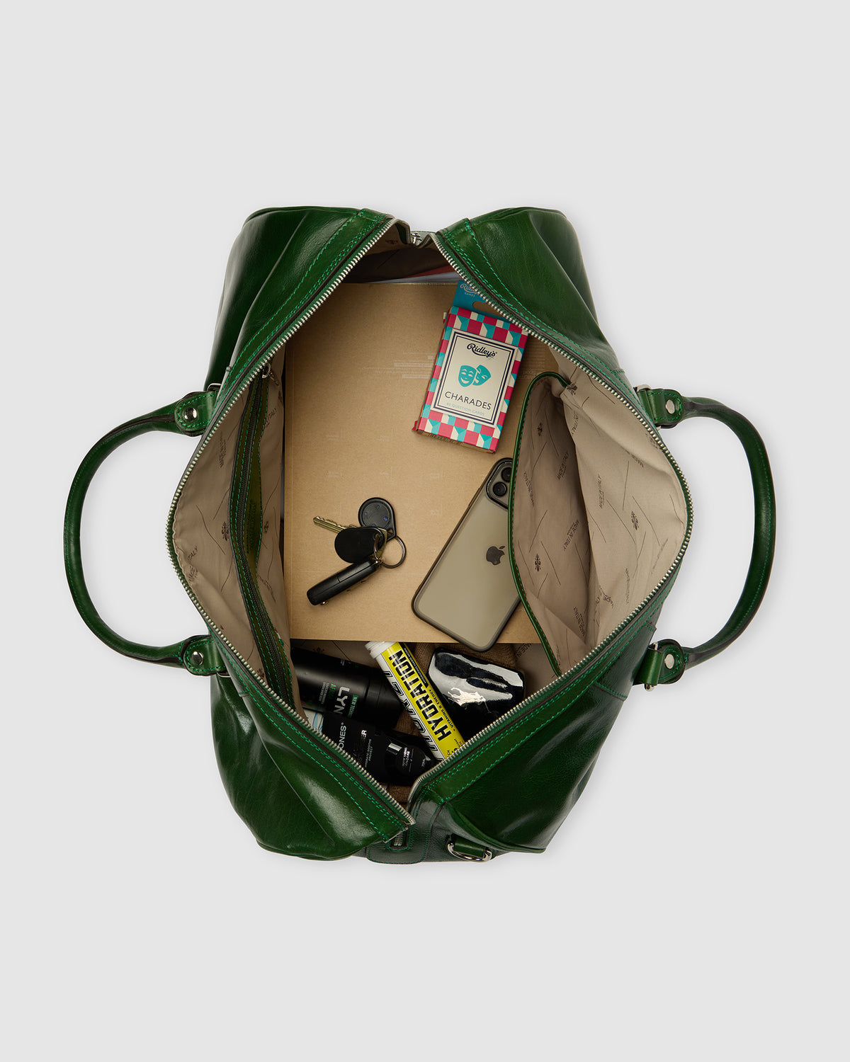 Beltrami Forest - Leather Weekender Bag