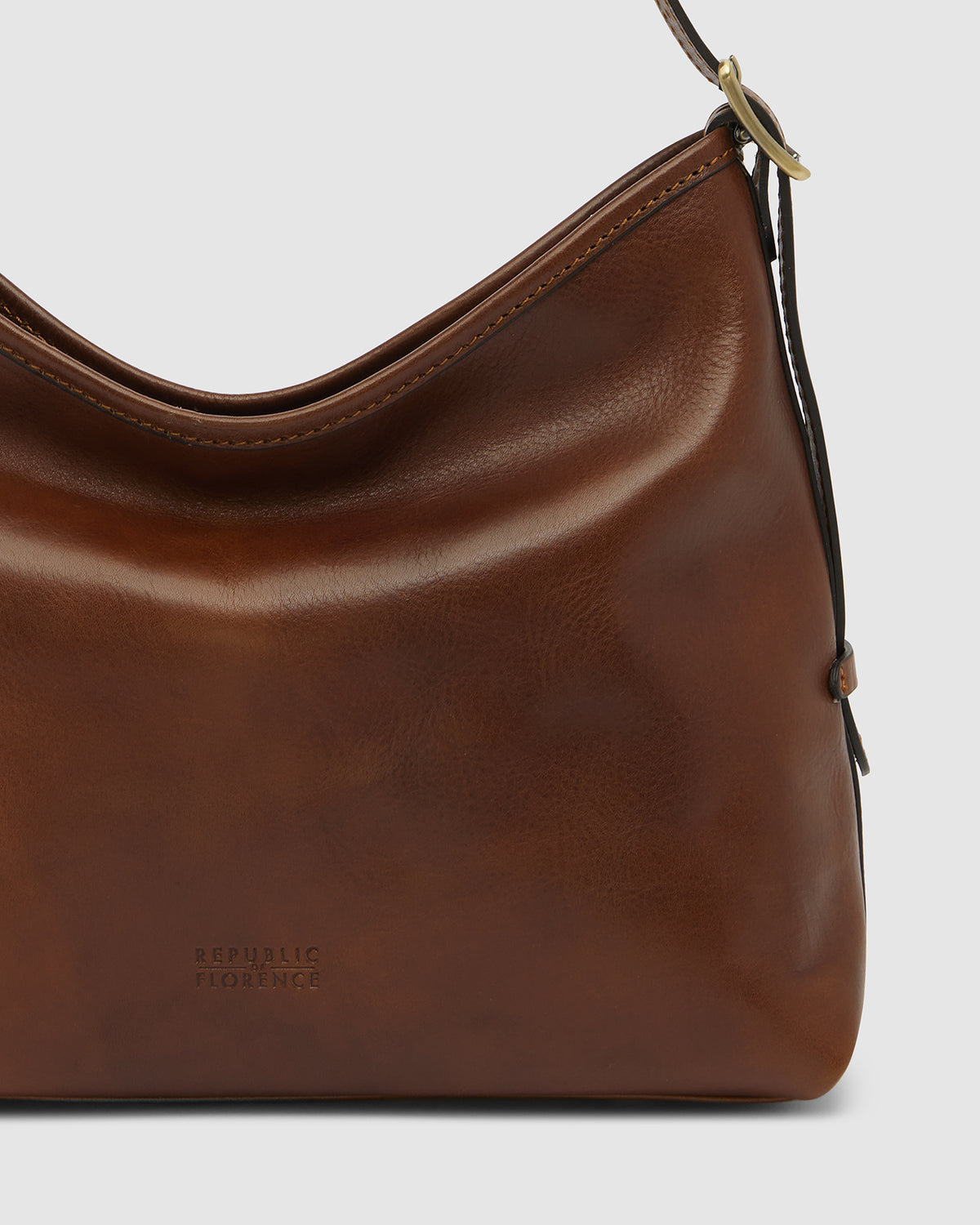 Sophia Earth - Leather Shoulder Bag