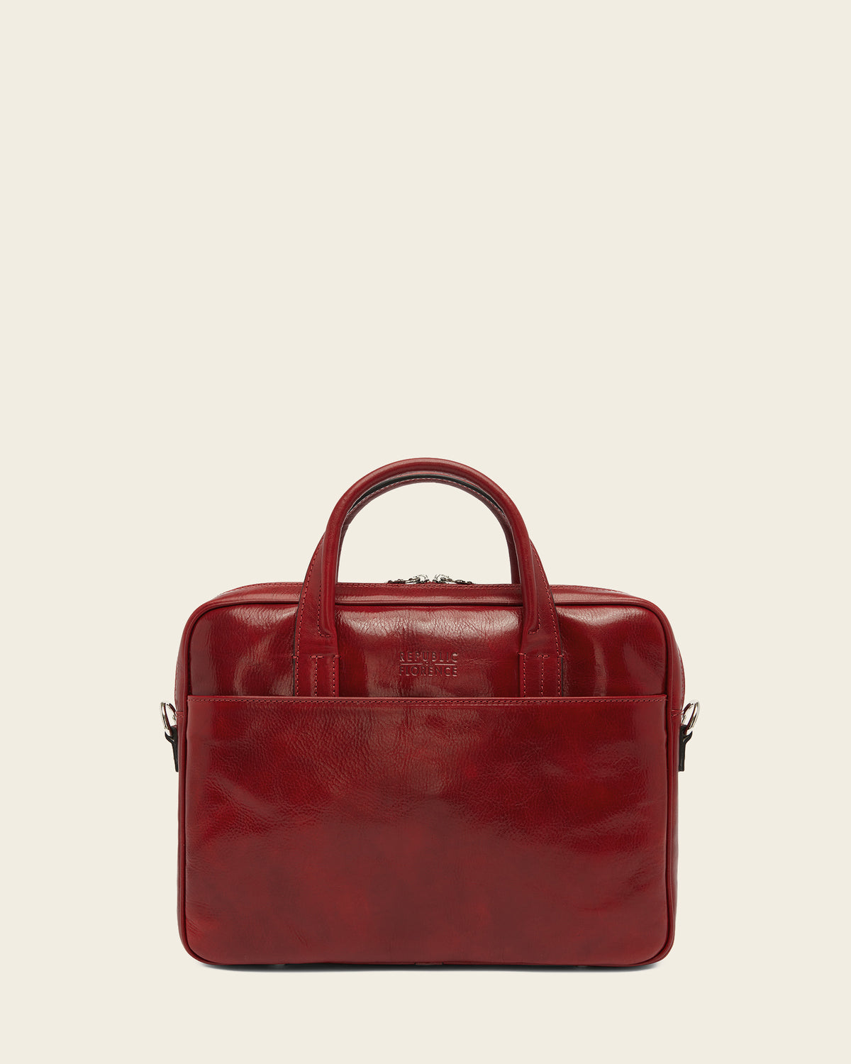 London Rosso - 14" Leather Briefcase