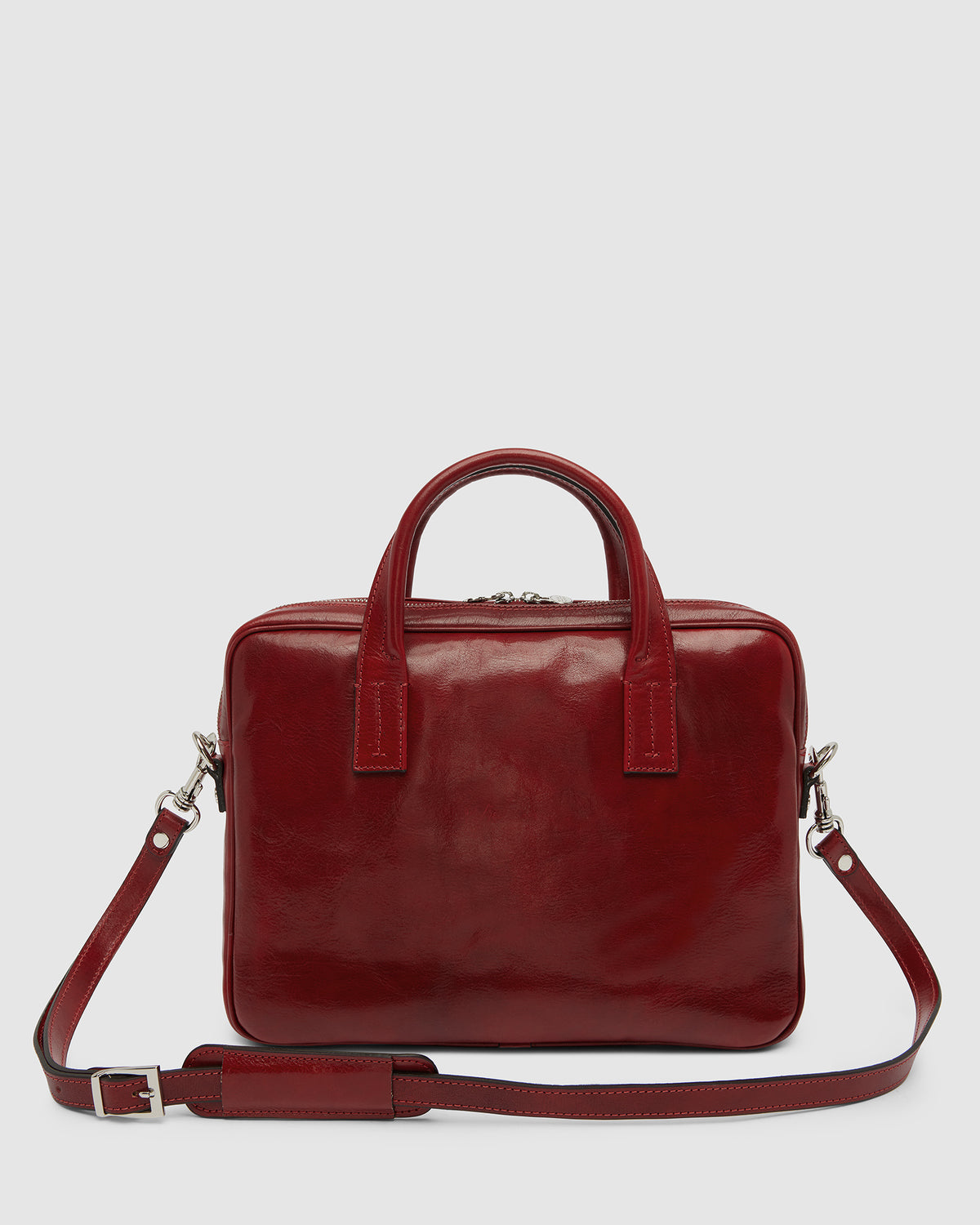 London Rosso - 14" Leather Briefcase