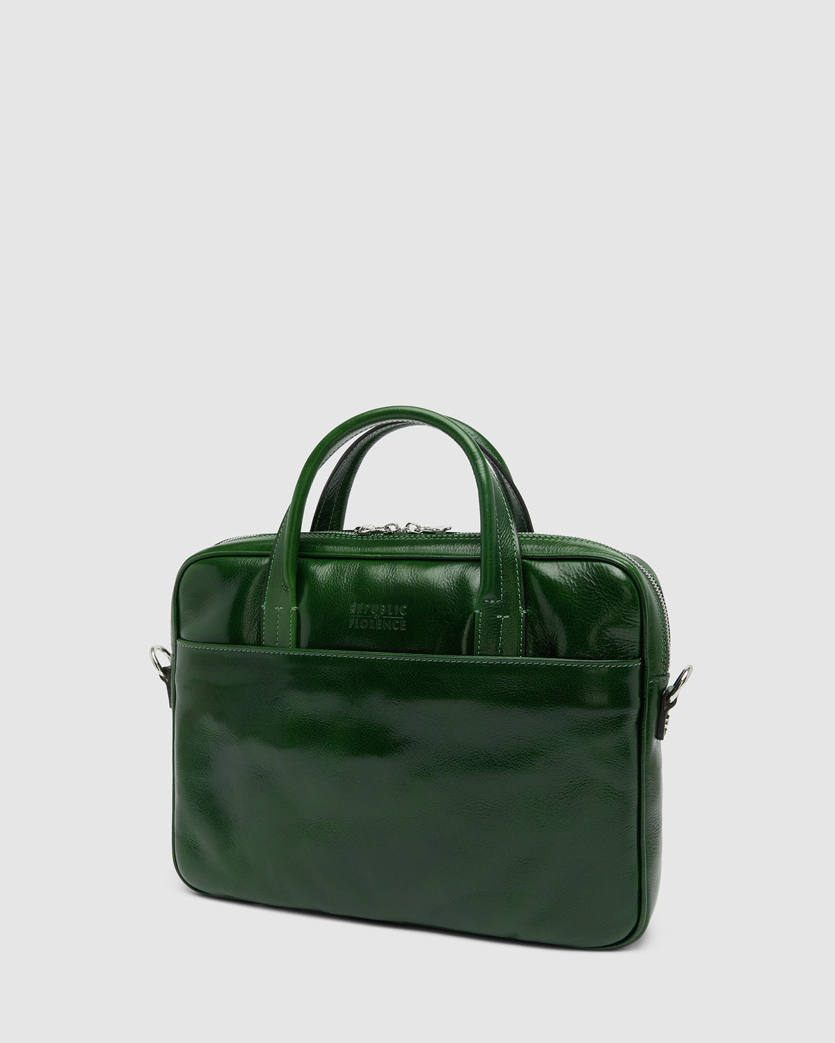 London Forest - 14" Leather Briefcase