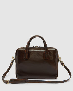 London Moro - 14" Leather Briefcase