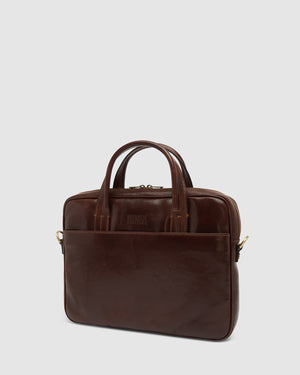 London Terra - 14" Leather Briefcase