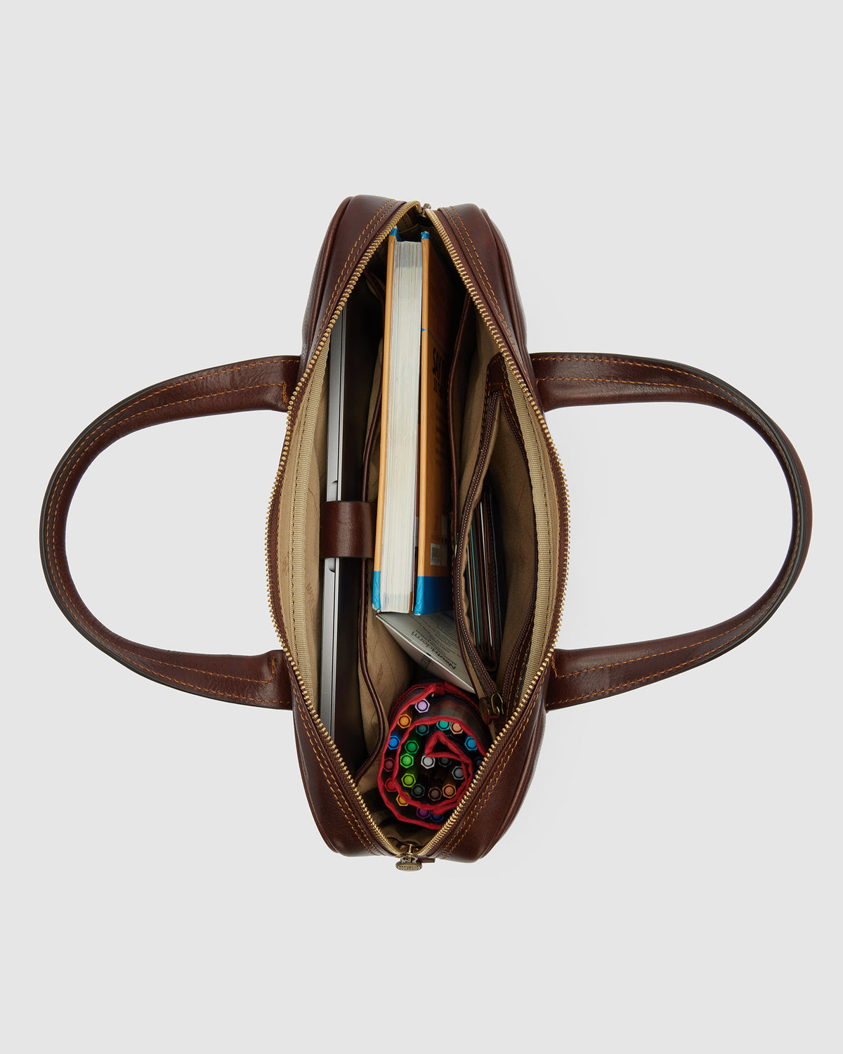 London Terra - 14" Leather Briefcase