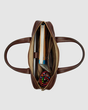 London Terra - 14" Leather Briefcase