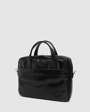 London Jet - 14" Leather Briefcase