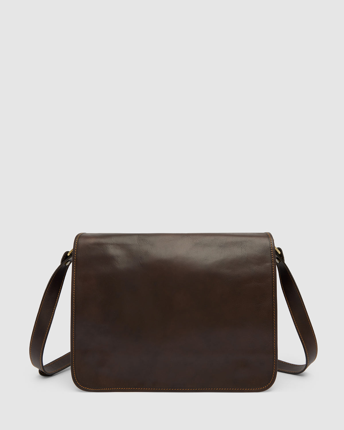 Nero Espresso - 15" Leather Messenger Bag