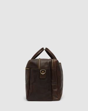 Magellan Espresso - Leather Tech Weekender