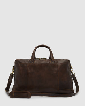 Magellan Espresso - Leather Tech Weekender