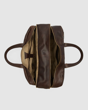 Magellan Espresso - Leather Tech Weekender