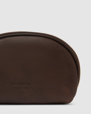 Duo Espresso - Leather Pouch Set