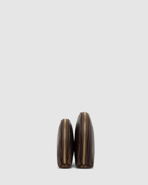 Duo Espresso - Leather Pouch Set