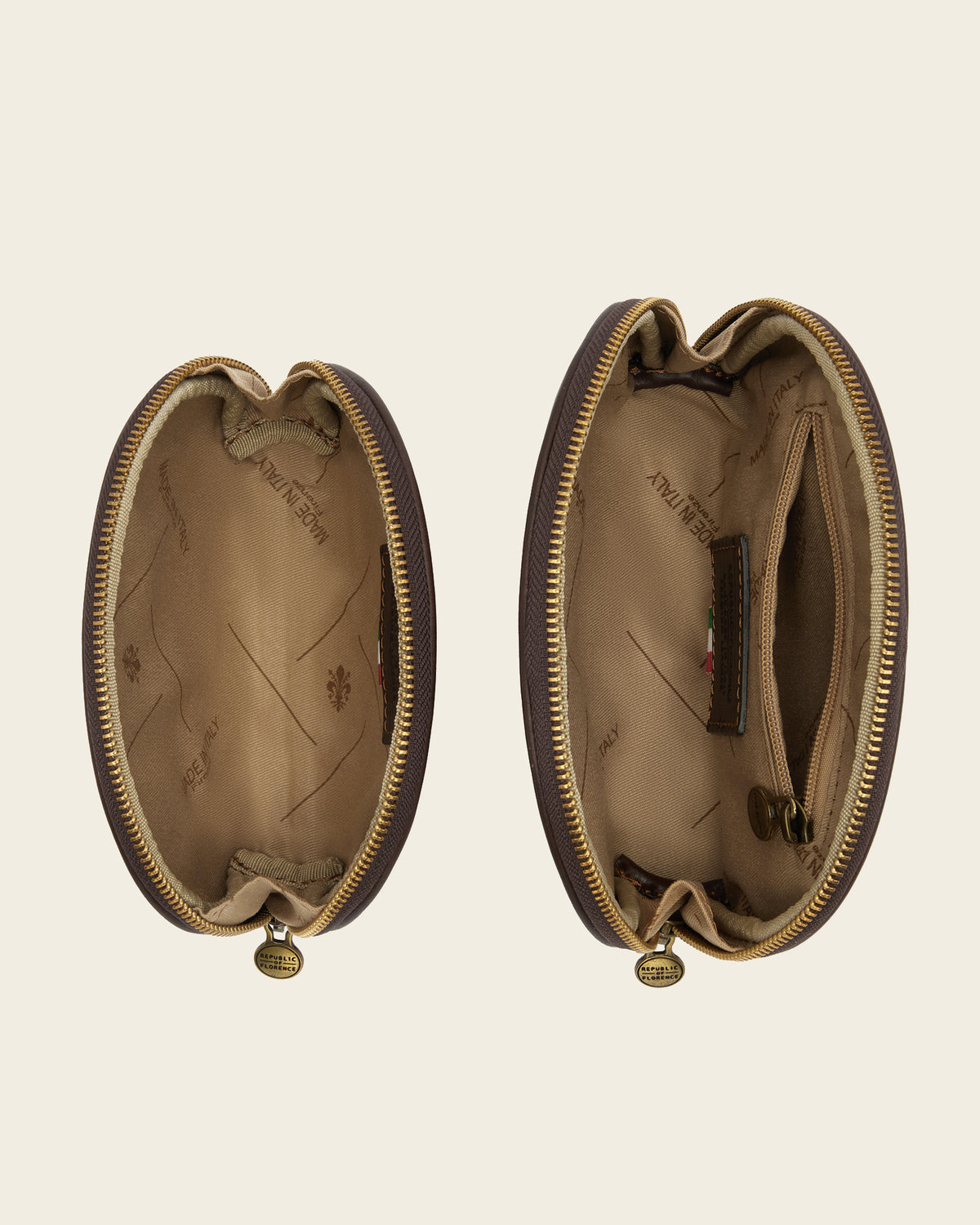 Duo Espresso - Leather Pouch Set