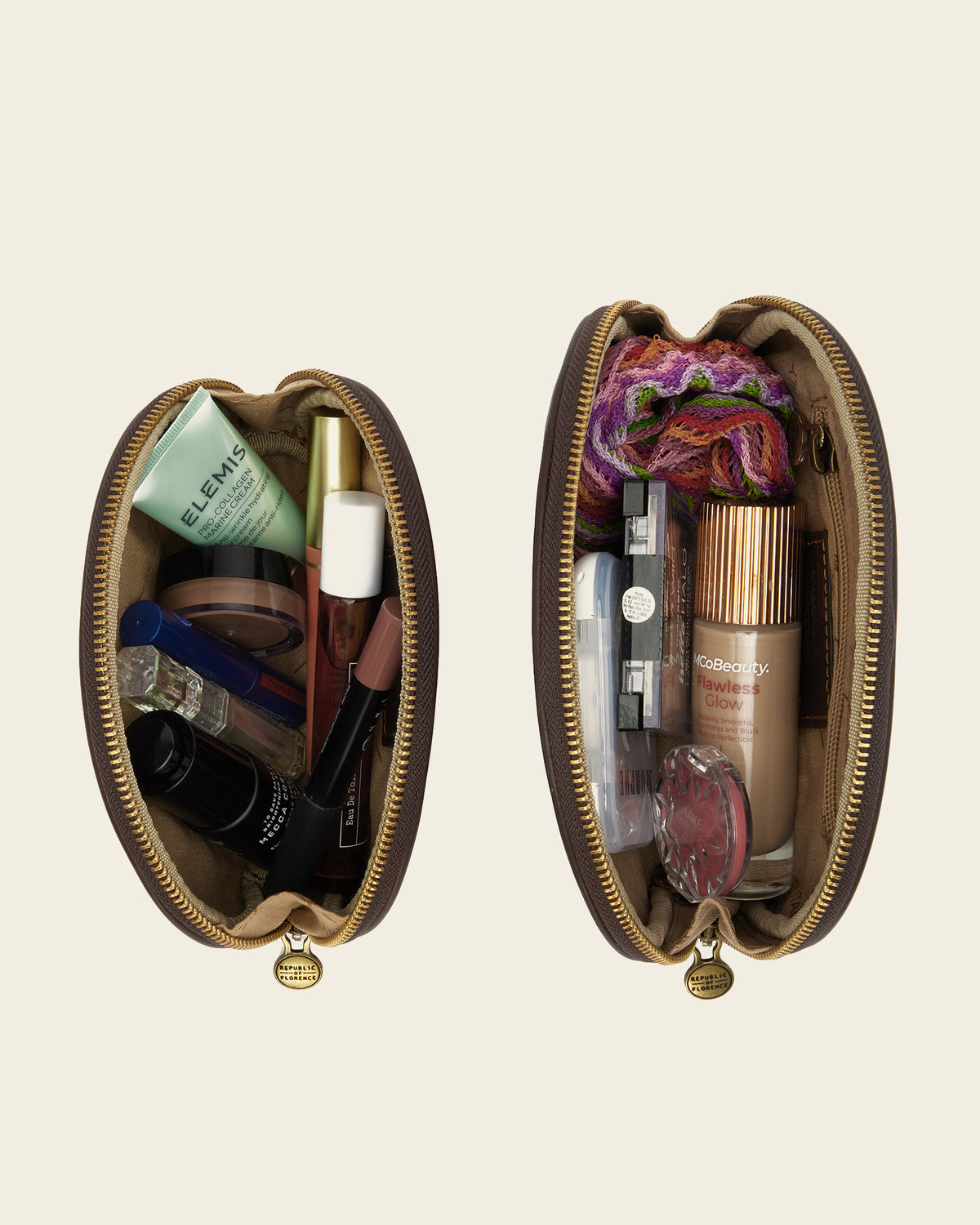 Duo Espresso - Leather Pouch Set