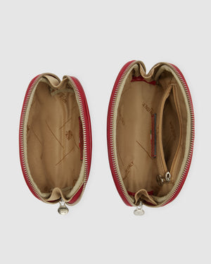 Duo Rosso - Leather Pouch Set