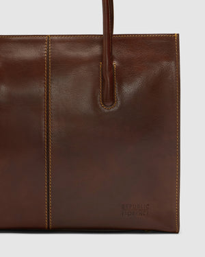 Florence Terra - Leather Work Tote