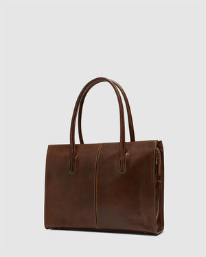 Florence Terra - Leather Work Tote