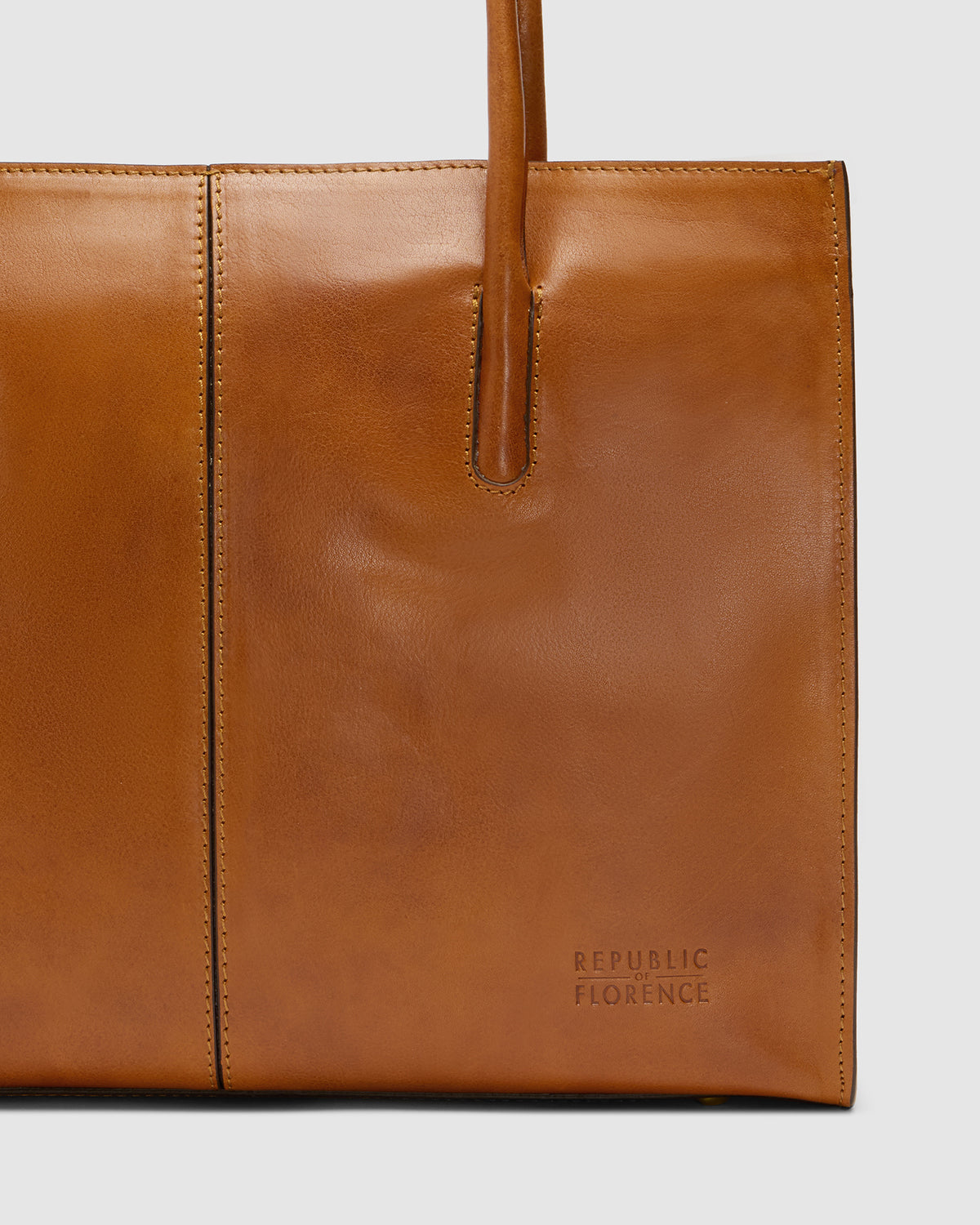 Florence Honey - Leather Work Tote