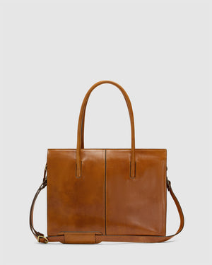 Florence Honey - Leather Work Tote