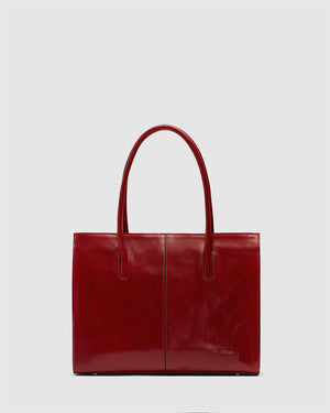 Florence Rosso - Leather Work Tote