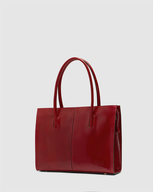 Florence Rosso - Leather Work Tote