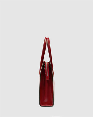 Florence Rosso - Leather Work Tote