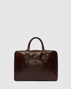 Madrid Terra - 16" Leather Briefcase