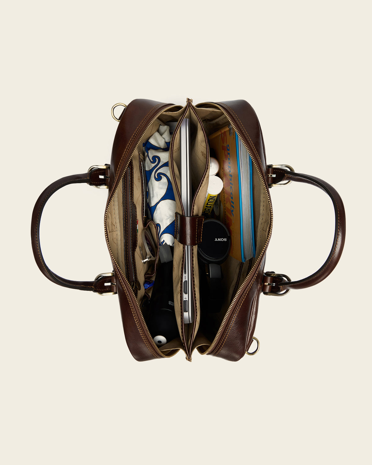 Madrid Terra - 16" Leather Briefcase